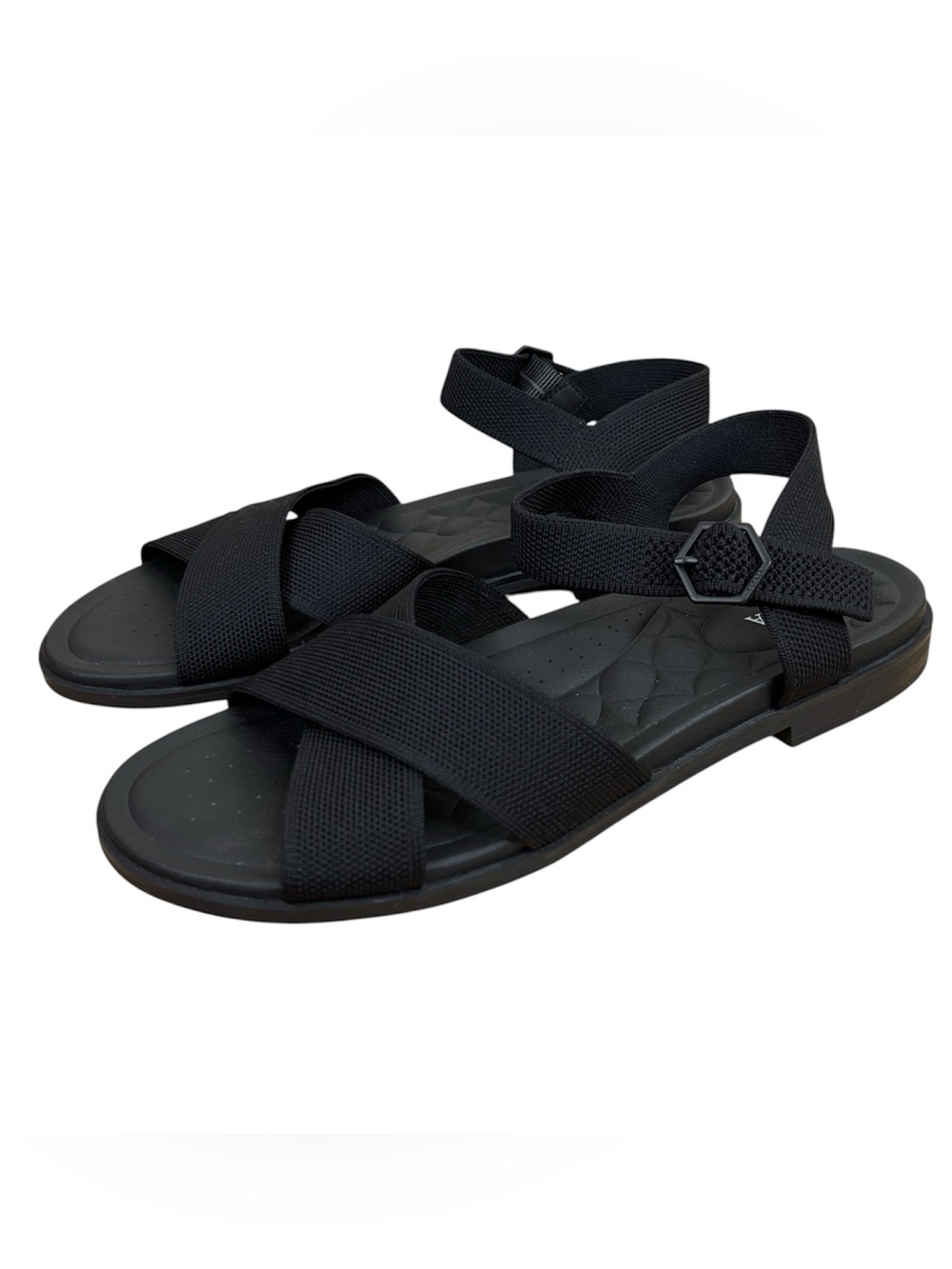 Vivaia Priscila Sandals Women’s Size 40 US 9 In Black Comfort Adjustable Strap